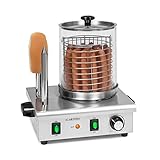 Klarstein Wurstfabrik Pro 550 Hot Dog Maker, 550 Watt, 2 Heizspieße, Temperaturregler 30-100 °C,...