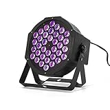 LED Par Strahler, 36 LED 72W Bühnenlampen mit Fernbedienun, Schwarzlicht DMX Bühnenbeleuchtung,...