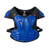 Motorradweste für Schulterschutz Und Rücken, Geeignet für Motocross Und Skating, Blau