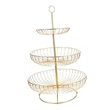 MAGICLULU Stöckige Obst etagere aus Robustem Eisen Mehrschichtiger Küchenregal organizer für Obst...