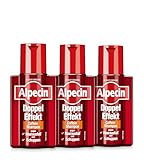 Alpecin Doppel-Effekt Coffein-Shampoo, 3 x 200 ml - Gegen erblich bedingten Haarausfall und Schuppen...