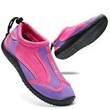 STQ KIDS Badeschuhe Kinder Mädchen,Wasserschuhe Strandschuhe Rose EU 28