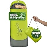 outdoorer Kinderschlafsack Dream Express Grün - Kinderschlafsack aus Baumwolle mit Funktion als...