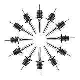 12 Stück Edelstahl Flaschenausgießer，Spirituosen-Ausgießer dosierer Weinausgießer für Wein...