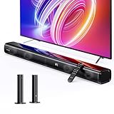 Soundbar für TV Geräte 2.2 Kanal MEVOSTO Abnehmbare 2-in-1-Soundbar mit Integriertem Dualen...