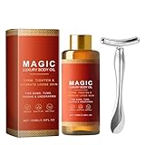 EIHI 1 Stück Glow Remedy Oil mit 1 Stück T-förmiges Massagegerät, Lifting Körperöl Straffend,...