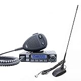 Radio CB PNI Escort HP 7120 ASQ, HF-Verstärkung, 4 W, 12 V und CB PNI Extra 48-Antenne mit Magnet,...