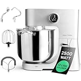 ProfiCook® Küchenmaschine mit XXL 12L Schüssel | Knetmaschine mit 2500W Longlife-Profi-Motor |...