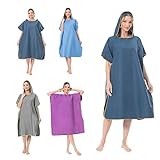 Mokani Surf Poncho für Damen Herren Erwachsene Jugendliche, Ultraleicht und Schnelltrocknend,...