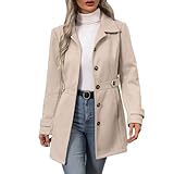 Generisch Damen Winterjacke Übergangsjacke Mantel Lang Jacke Winter Damen-Jacken Elegant...