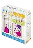 Fizzii Geschenkset Pausenset Prinzessin (Trinkflasche 600ml + Lunchbox + Ersatztrinkverschluss, im...