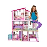 Barbie Puppenhaus, Barbie Traumvilla (ohne Barbie Puppe), komplett möbliert, 3 stöckig, 8 Zimmer...