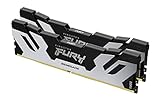 Kingston Fury Renegade DDR5 Silver 32GB 6000MT/s DDR5 CL32 DIMM Desktop Gaming Memory Kit of 2 -...