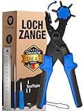 Lochzange für Leder [KOMPLETTSET], Locheisen | Lochstanzer als Leder Werkzeug, Lochzange Papier,...