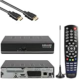 Medialink Head Black Hawk Z Full HD DVB-T2 Receiver mit DVB-T Antenne (1080p, H.265, HDMI, USB2.0,...