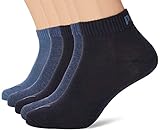 PUMA Unisex Quarter Socken, Marineblau, 43-46 EU