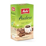 Melitta Auslese Klassisch-Mild Filter-Kaffee 500g, gemahlen, Pulver für Filterkaffeemaschinen,...
