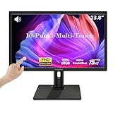 23,8 Zoll Touchscreen Monitor FHD 1920x1080P, Höhe/Drehung/Schwenk/Neigung einstellbar PC Touch...