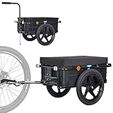 Tiggo VS Plus Fahrrad Lastenanhänger & Handwagen mit 70 Liter Transportbox Fahrradanhänger...