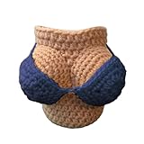 Lustiger abnehmbarer Bikinis Cup Sleeve Crochet Bottle Cover Crochet Sexy Bikinis Top Beer Bottle...