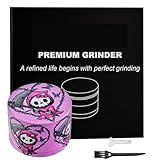 Sytranrein Kräutermühle – 4-teilige Mühle mit magnetischer Oberseite, Haifischzähnen und...