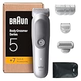 Braun Bodygroomer Series 5, Elektrischer Körperrasierer Herren mit 7 Zubehörteile, Kabelloser...