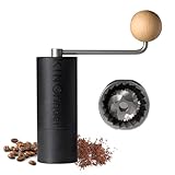 KINGrinder P0 Leichte Manuelle Hand-Kaffeemühle für Mokkakanne, French Press, Drip mit...