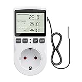 diymore Temperaturregler Steckdose 230V mit Fühler Digital Thermostat Steckdose LCD Display...