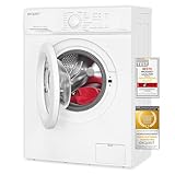 Exquisit Waschmaschine WA56110-020E | 6kg | Energieklasse E | Kurzprogramm, Eco-Funktion,...