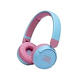 JBL Jr310 BT On-Ear Kinder-Kopfhörer in Hellblau-Rosa – Kabellose Bluetooth-Ohrhörer mit Headset...