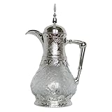 Arabischer Stil Kaffeekanne Home Thermo Kaffeekanne für Küche Festival Camping Silber