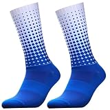BULBEAWICK Cycling Socks Comfortable Breathable Anti Slip Seamless Silicone Running Sport Bike...