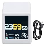 Oreilet Wetters Tation, Smart WiFi Desktop Touchscreen Wecker Digitale Wetter Uhr für Home Office,...