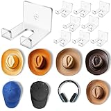 NiHome 8 Stück Acryl Hut-Organizer，Wandhalterung für Cowboyhüte, Baseballkappen und mehr,...