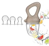 Magaluga Fruchtsauger Baby Set mit 3 Sauger in verschiedenen Größen ohne Transportbox - für Babys...