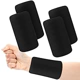 Schweißband Handgelenk, 4 STK Elastische Schweissband, Sports Schweißbänder, Fitness Arm Sport...