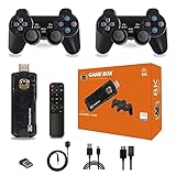 KINMRIS X8 64G 10.000 Spiele, Spielkonsole Wireless TV Gaming Box mit Doppel-Controller-Griff 3D 8K...