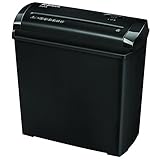 Fellowes Aktenvernichter 5 Blatt Streifenschnitt 7mm, Papierschredder für Zuhause, Powershred...