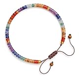 TJUSPIRIT Heilstein 7 Chakra Armband Edelstein Hoki Armbänder Healing Reiki Energietherapie Zur...