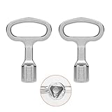 Neoreser 2 Stück Dreikantschlüssel, Metall Dreieck Steckschlüssel Dreikant Wasserhahn Schlüssel,...