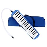 Melodica-Instrument mit 32 Tasten, für Kinder, Air Piano Keyboard Sopran mit langem Rohr, kurzen...