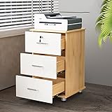 AYCDL Schreibtisch-Aufbewahrungsbox Mit Schubladen – Mobiler Aktenschrank Für A4-Format,...