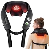 KNQZE® Shiatsu Massagegerät 4D, 2025 Kabellos Nackenmassagegerät mit Wärme, Verbesserte...