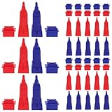 Generisch Ersatzspielfiguren für Brettspiele 80 Stück Kunststoff Häuser und Hotels Kompatibel mit...