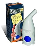 SaltPipe Salzpfeife mini Salz Inhalator 2, Weiss mit Blauer Punkt, 180 gramm