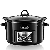Crockpot Schongarer Slow Cooker | 4,7 l (bis zu 5 Personen) | programmierbare Zeitschaltuhr |...
