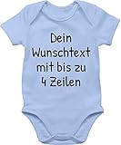 Baby Body Junge Mädchen - Aufdruck selbst gestalten - Wunschdruck Text Namen - 1/3 Monate -...