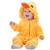 HAHASHOW Baby Winter Schneeanzug Kleinkind Strampler Baby Flanell Tier Jumpsuit, Overalls Onesies...