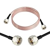 Superbat F Stecker auf F-Stecker TV-Koaxialkabel 3m für Modem Tuner High-Speed Internet, Breitband...