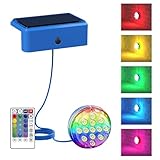 Solarleuchte für Poolrand, LED-Lichter, solarbetrieben, mit Fernbedienung, Dekoration, Beleuchtung,...